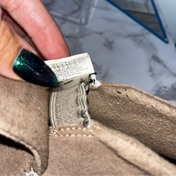 TOMS Paxton Ankle Sneaker Light Taupe Suede Size 7 Casual Comfy Slip On Cushion - Picture 6 of 10